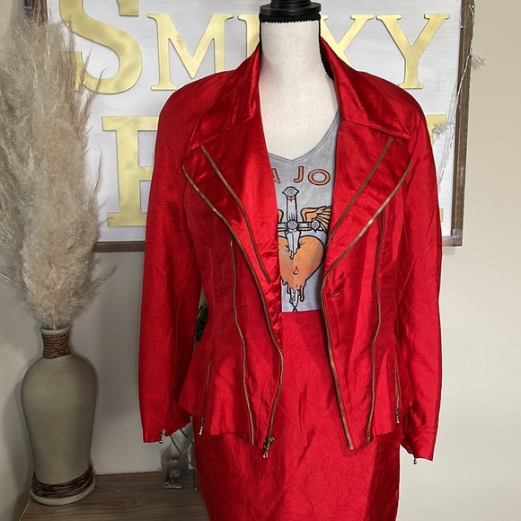 Vintage Cache Punk Rock Skirt Suit size Medium - Picture 3 of 9